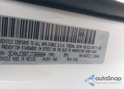 2018 Jeep Compass Latitude Fwd z USA, uszkodzony, nr VIN 3C4NJCBB7JT368604